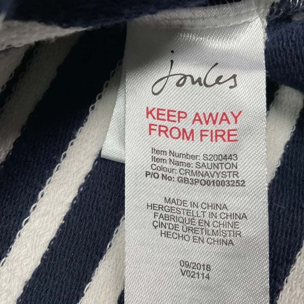 Joules 1/4 Zip Saunton Terry Sweater Top - Picture 9 of 12